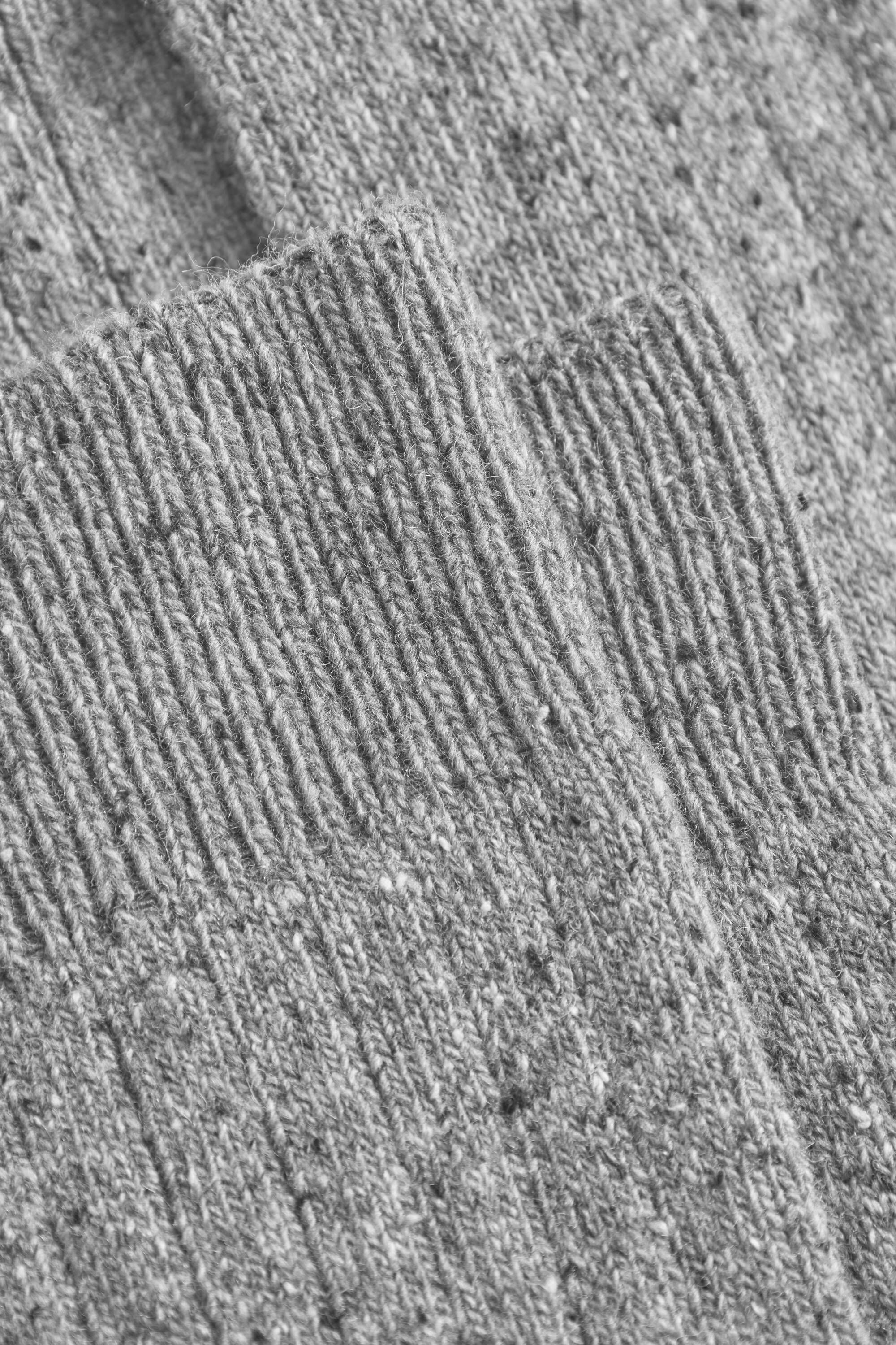 Bjarki Neps Wool Rib Sock