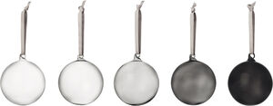 Iittala glaskugler 8cm 5-pak grå