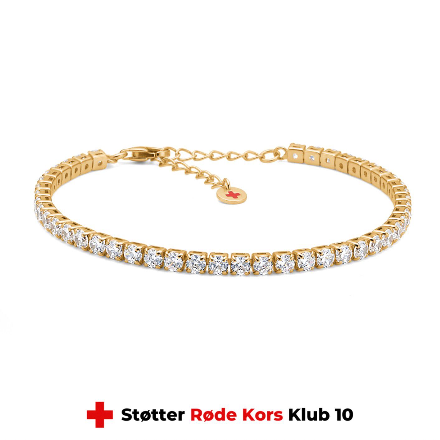 Red Cross Armb&aring;nd - Forgyldt