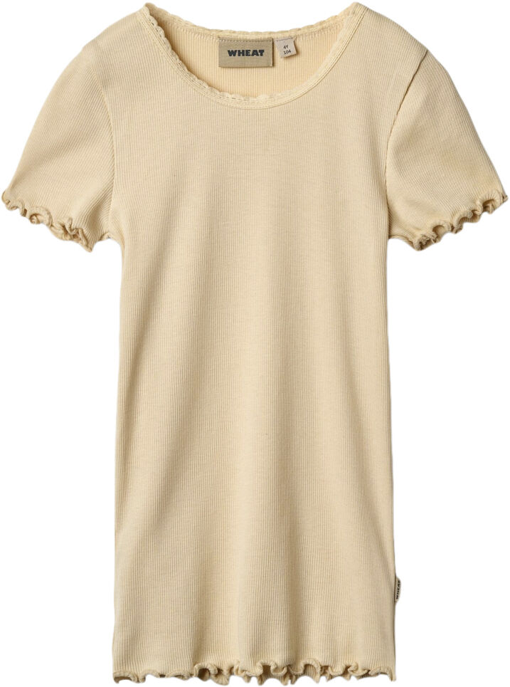 Kort&aelig;rmet Rib T-shirt Katie