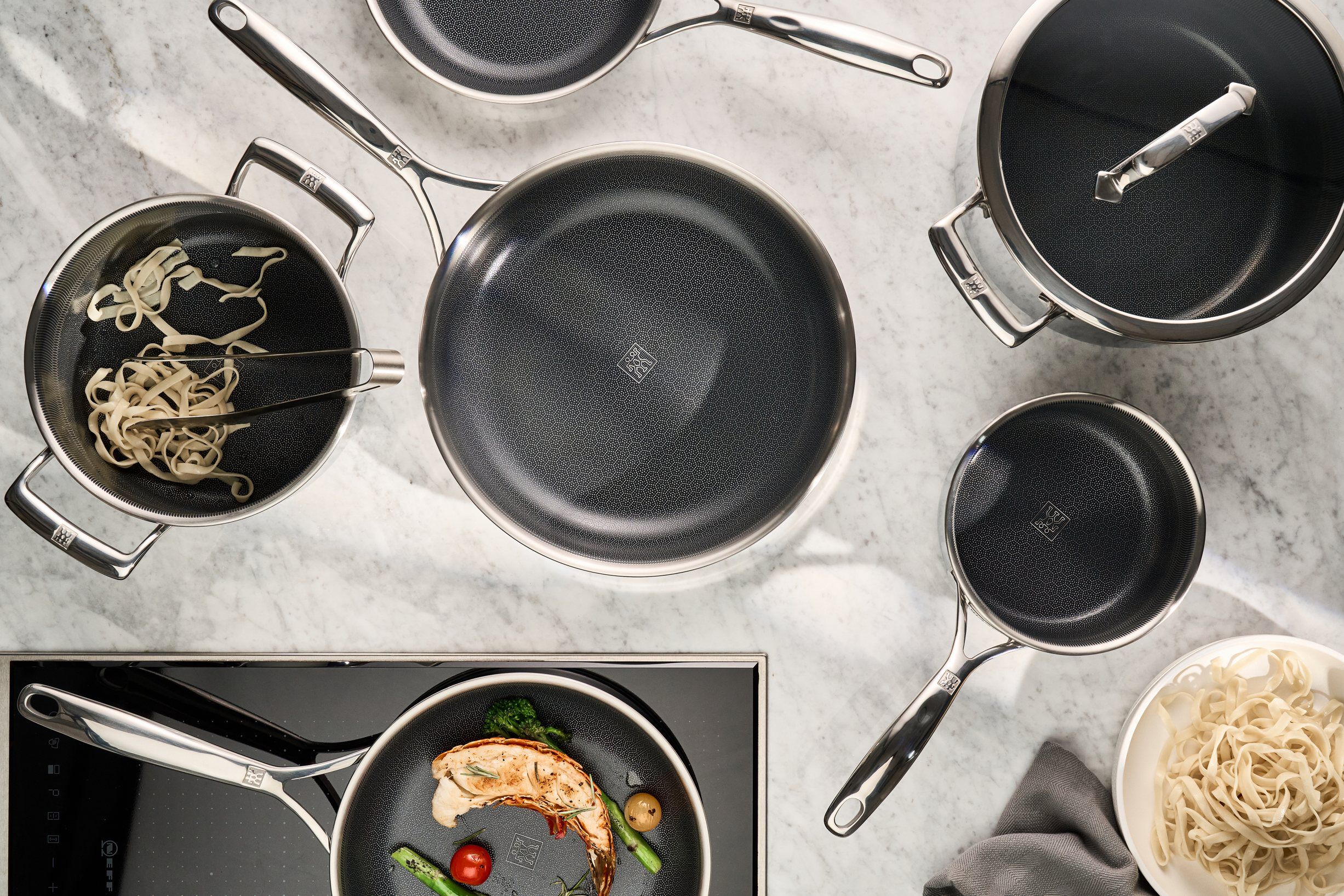 Fry pan 20 cm, 18/10 stainless steel, silver