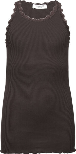 Silk top w/ lace