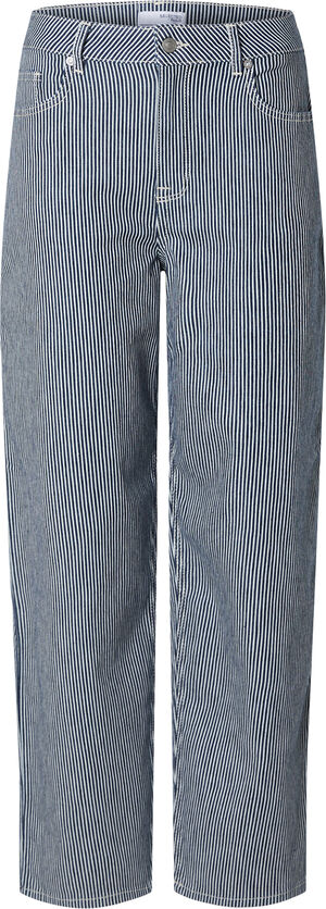 SLFBELLA-MYRA HW STRIPE BARREL JEAN