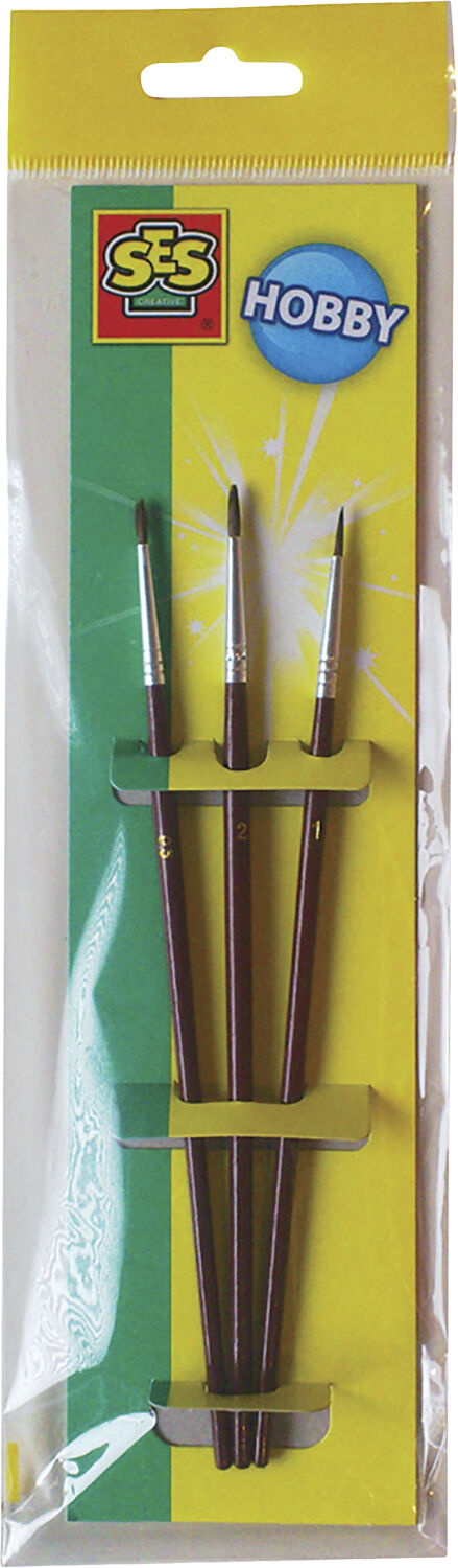 SES Creative - Pensels&aelig;t - 3 pensler