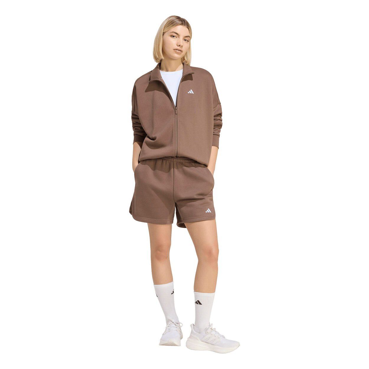 3 Stripes Studio Full Zip Sweatshirt