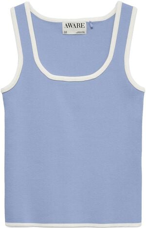 AWALICE SL U-NECK KNIT TOP