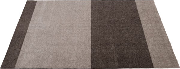 Løber, 130x90 cm, stripes-horizon sand/brun