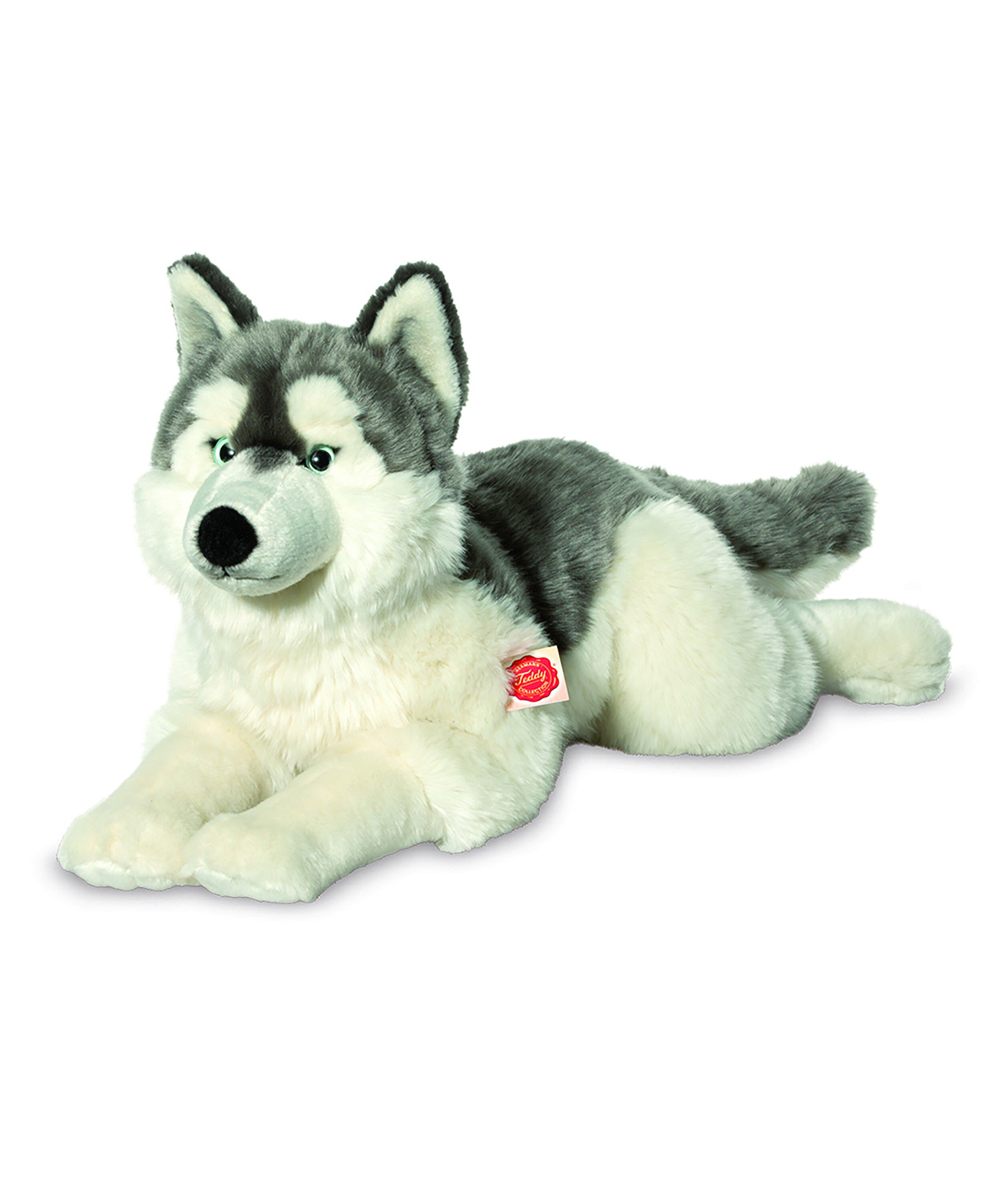 Teddy Hermann - Liggende Husky 60 cm