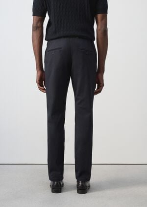 Barna slim-fit twill chino trousers