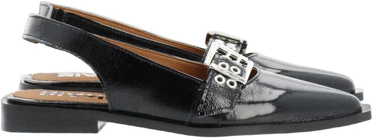 BIAVICTORIA Single Buckle Slingback Leather