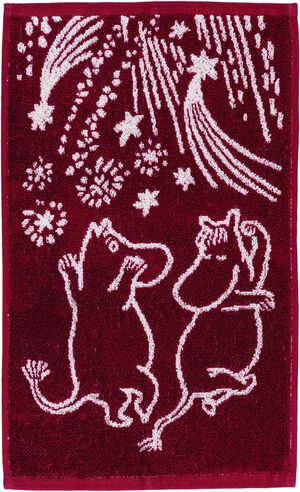 Moomin Arabia 30x50cm håndklæde Festlige Øjeblikke GOTS