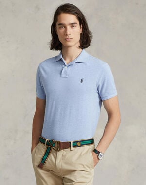 Slim Fit Mesh Polo Shirt