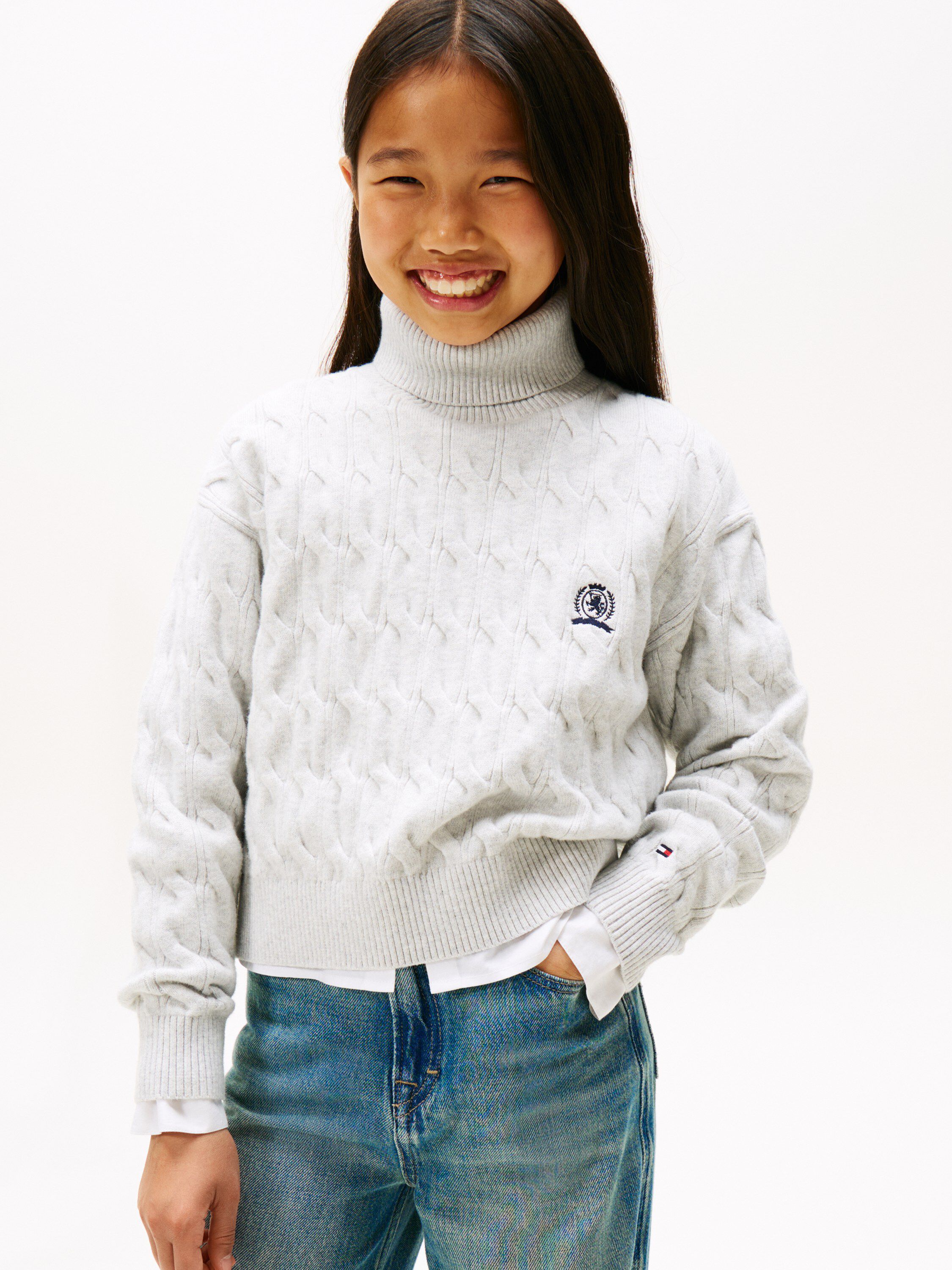 CREST CABLE TURTLE NECK