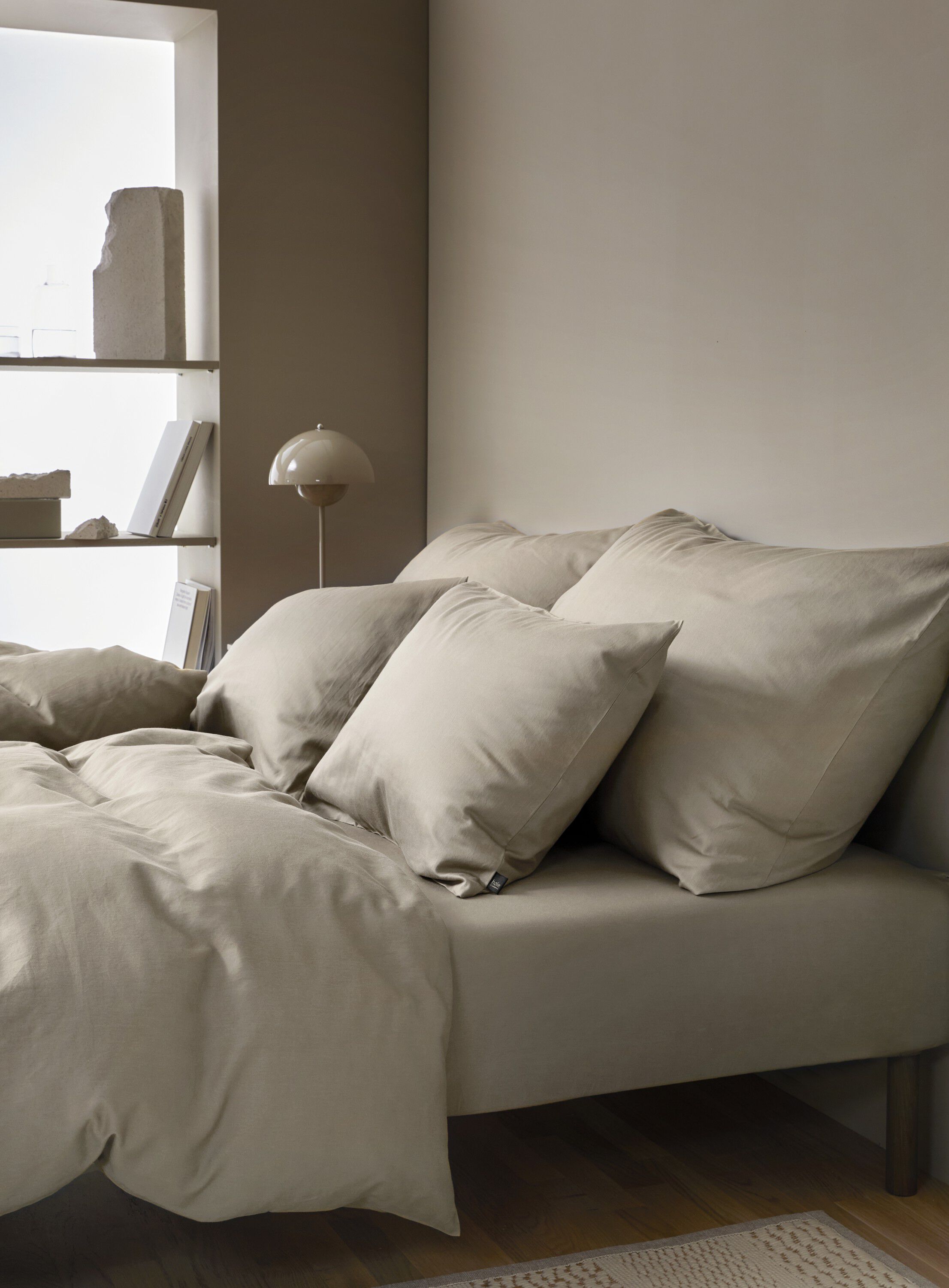 Harmoni stonewashed pudebetr&aelig;k beige