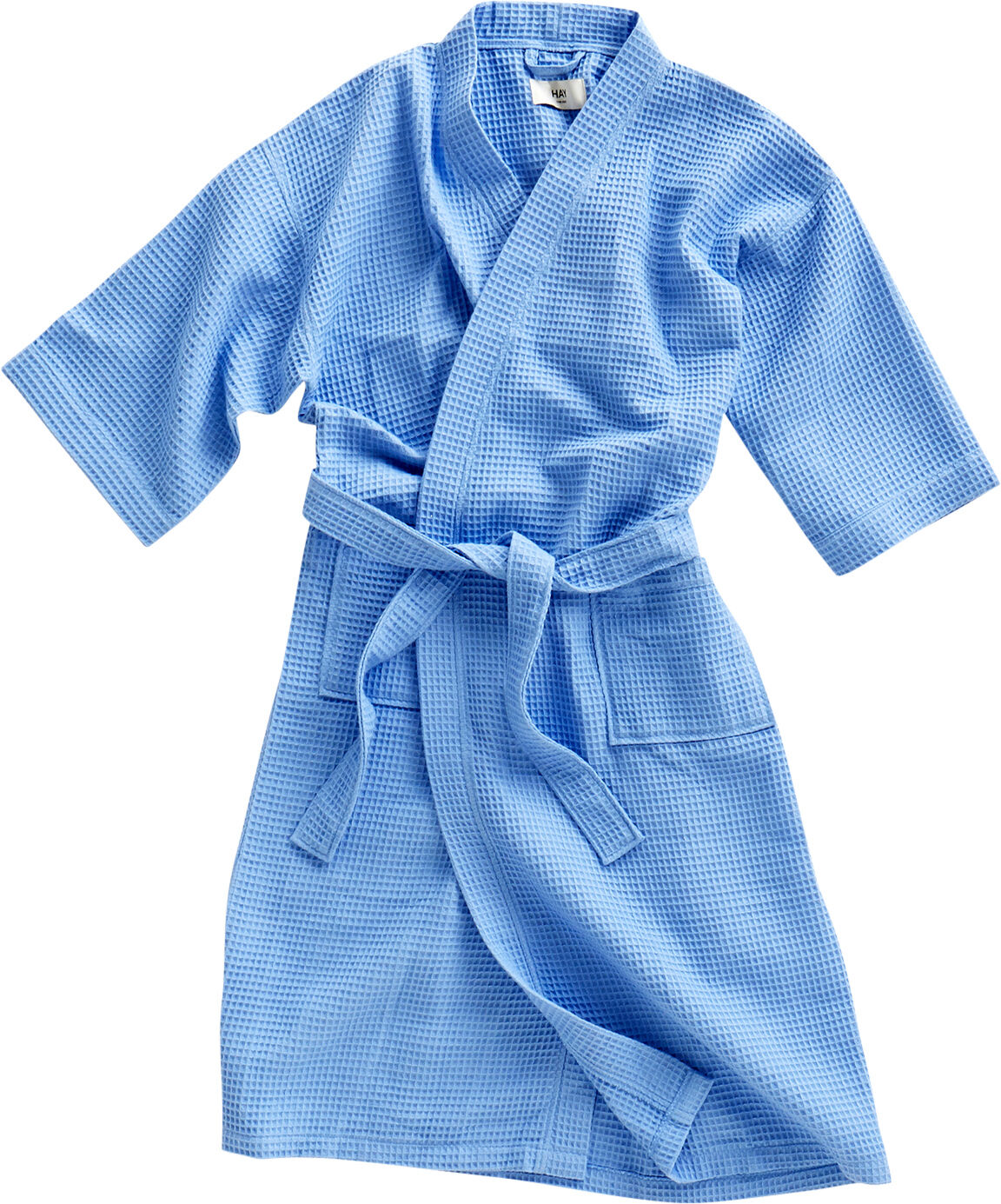 Waffle Bathrobe-Sky blue