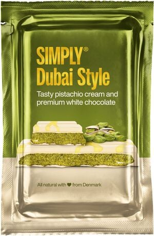 SIMPLY&reg; Pistacie-Chokolade Sharing Bar, HVID (90g)