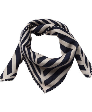Geometric wool / silk Scarf - 61x61cm