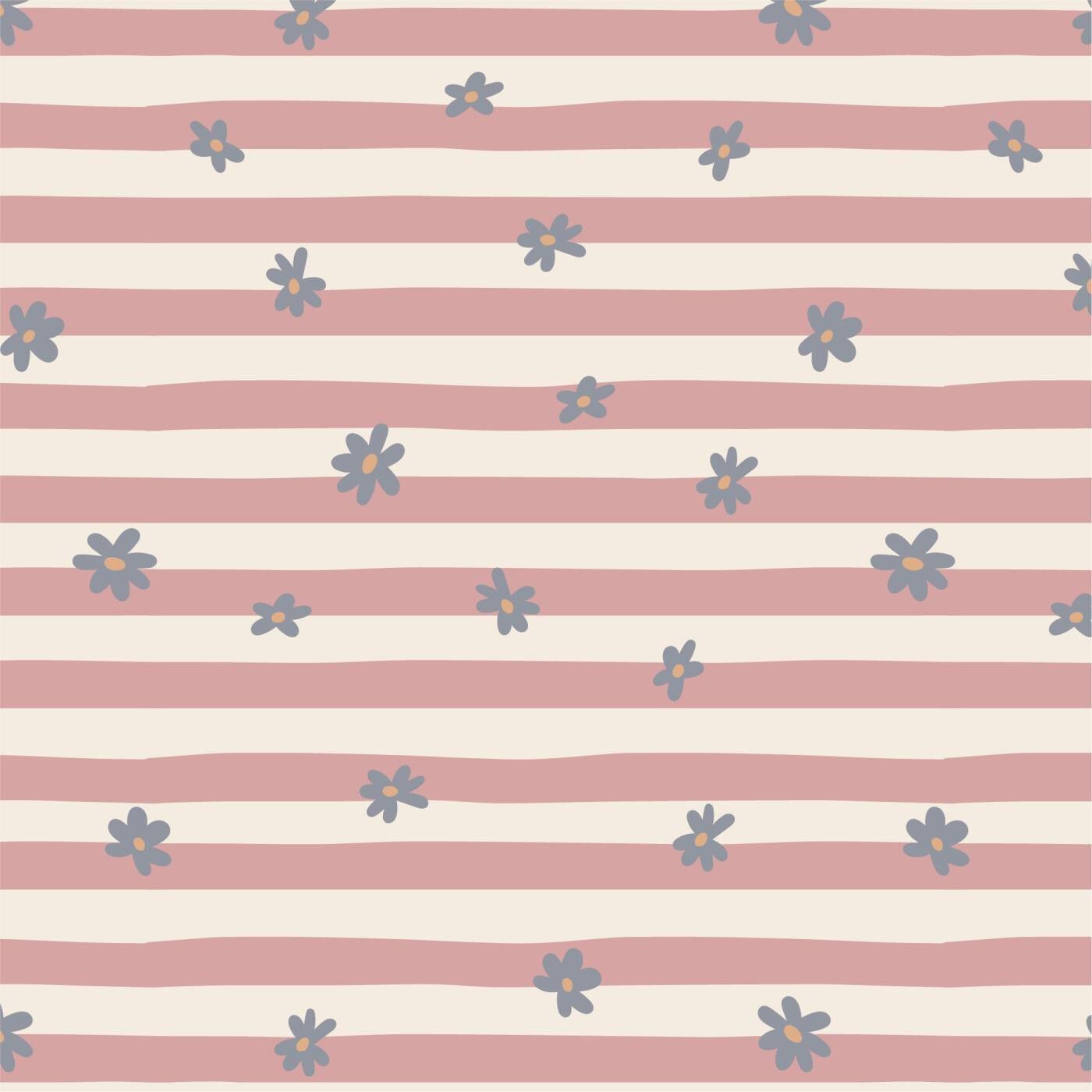 Serviet 16,5x16,5 cm bl&aring; blomster og lyser&oslash;de