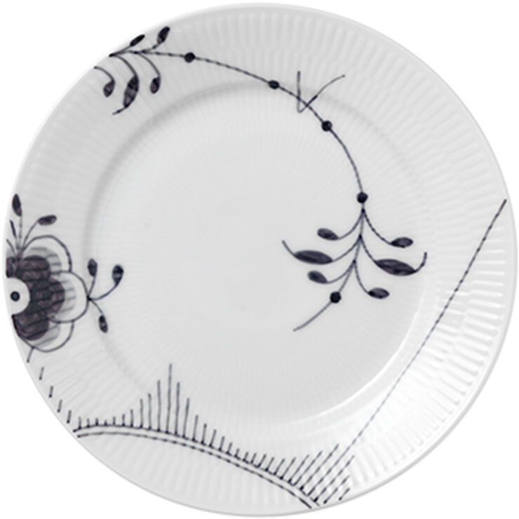 Sort Mega Riflet 22 cm. tallerken