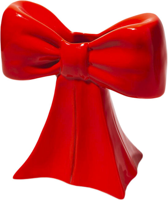 Vase - Bow - Red