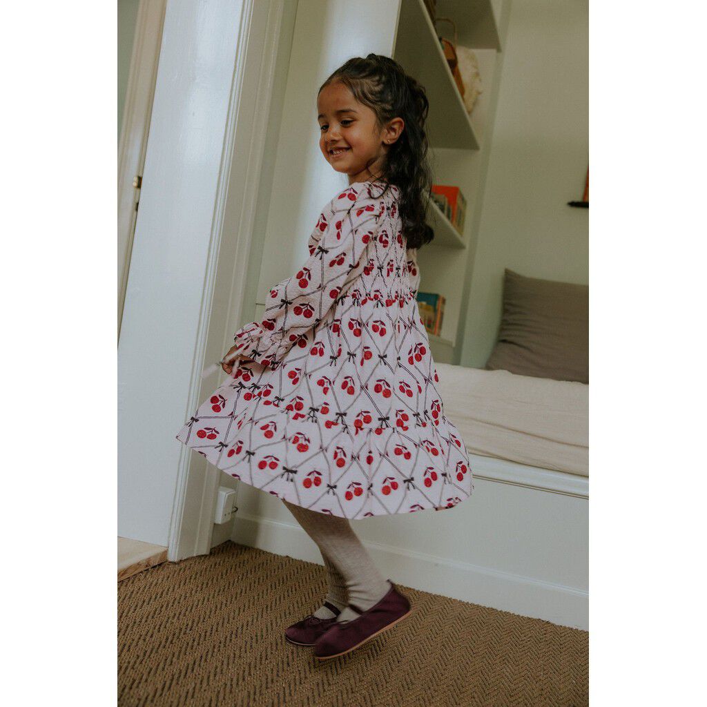WINTER GLITTER BERRY DRESS