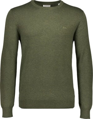 Mélange round neck knit