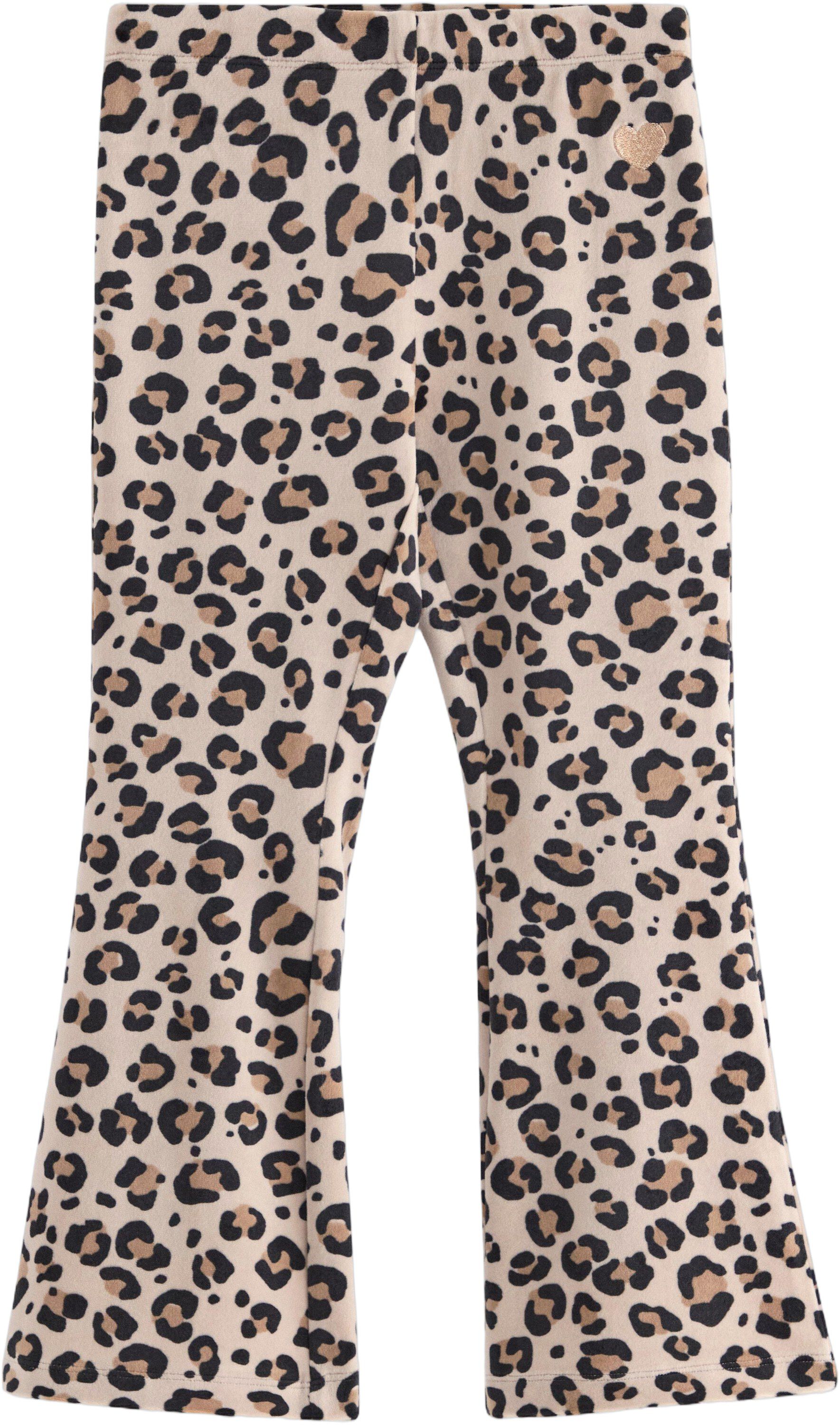 Soft velour leggings with an adjust