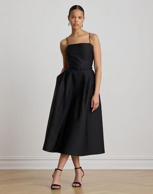 STRUCTURED FAILLE-WVN-DRESSES