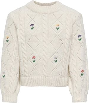 KMGFLOWER L/S O-NECK KNT