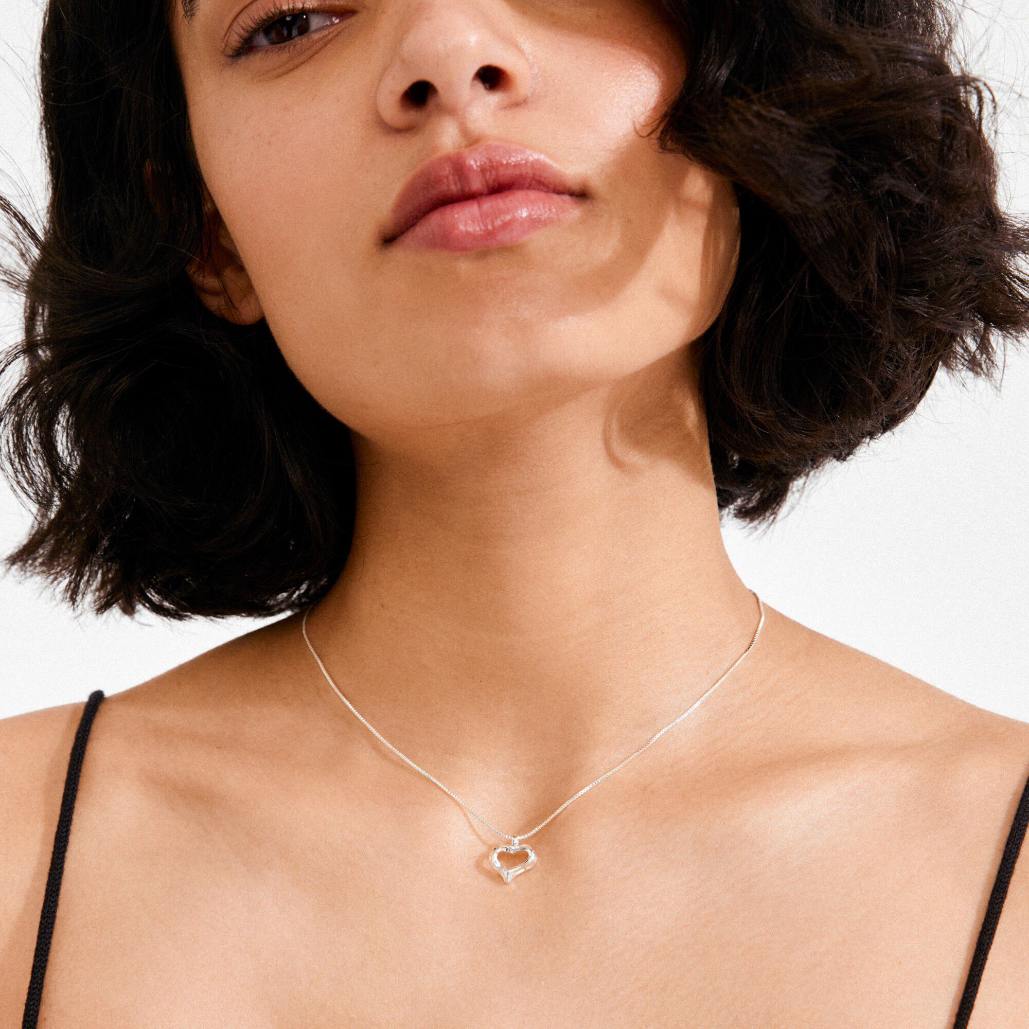 IRIS halsk&aelig;de s&oslash;lvbelagt