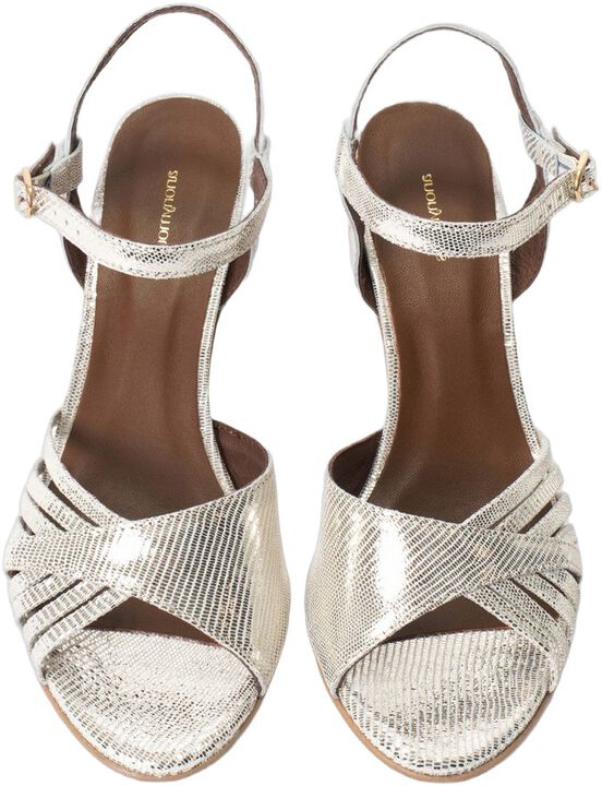 Hermine Lizard metallic goat