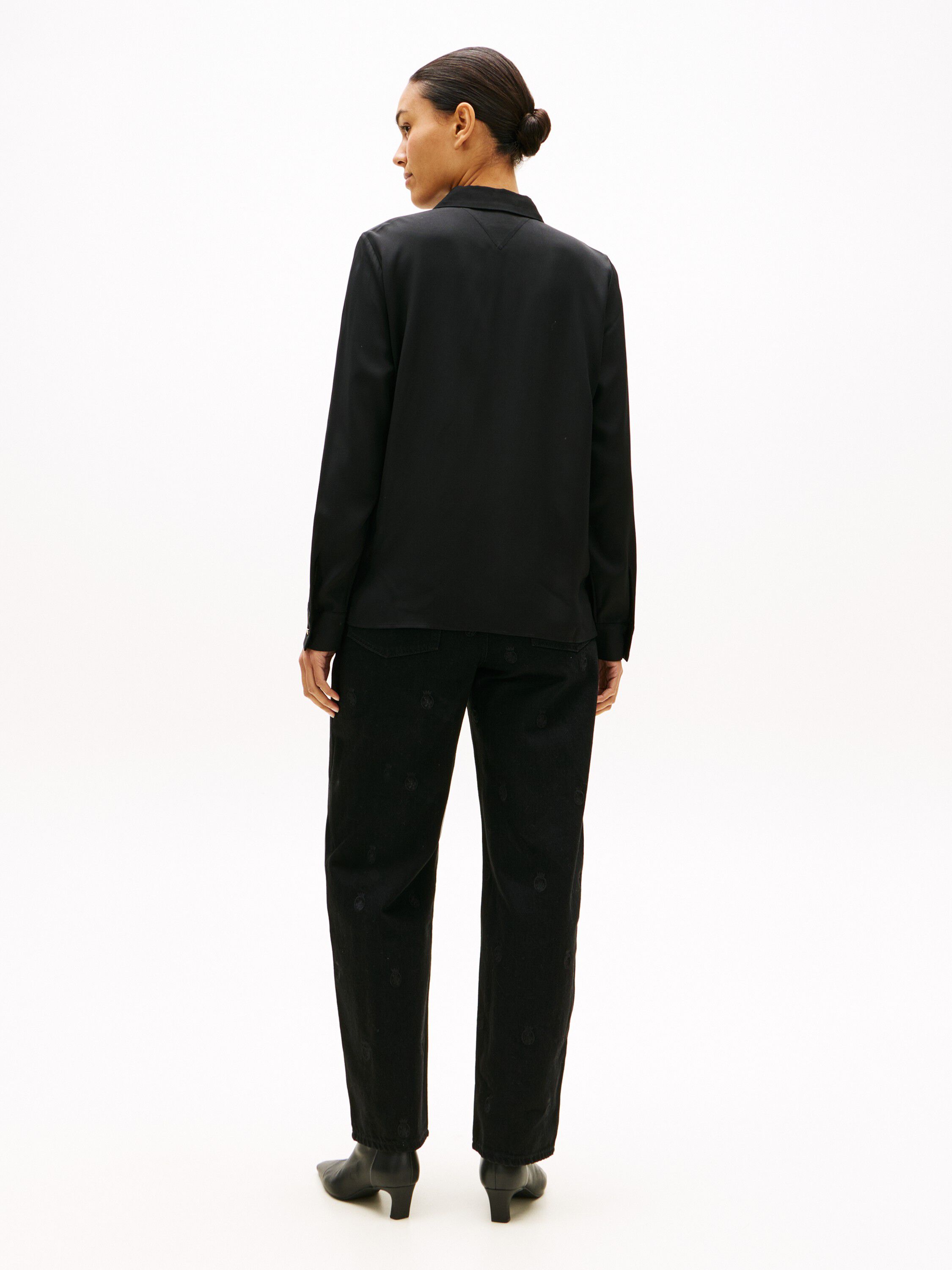 Regular Fit Concealed Placket Twill Shirt