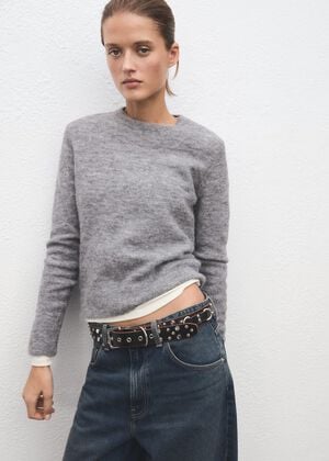 Knitted wool blend sweater