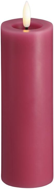 Moods & More - LED Pillar Candles, Silk, Melted, Vintage ros