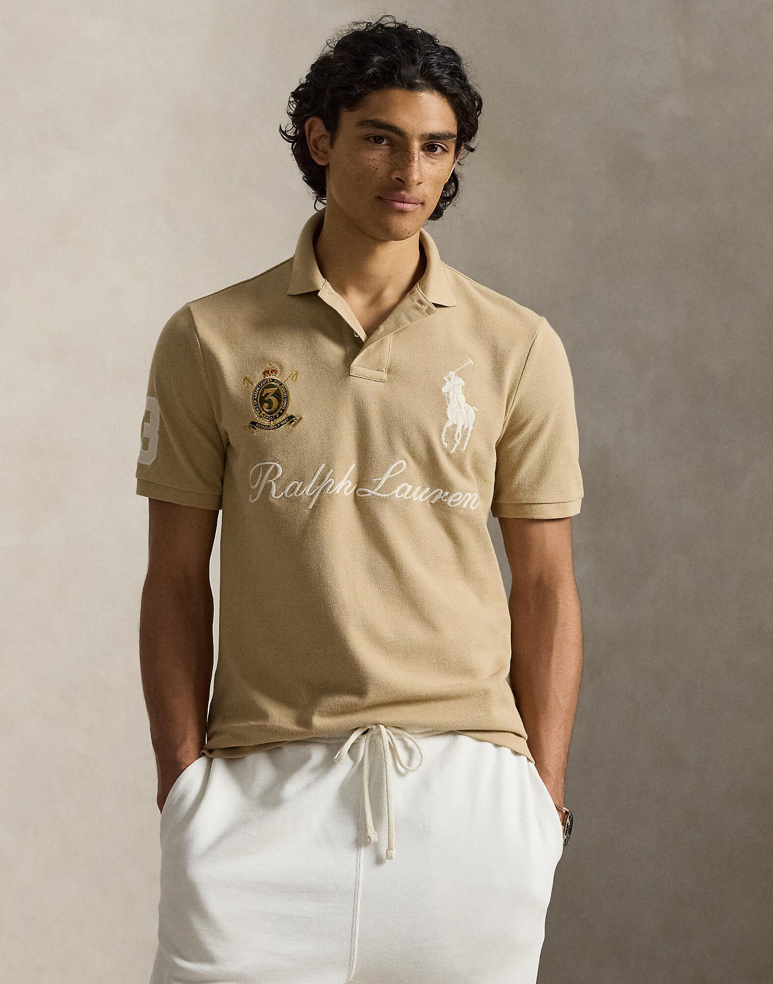 Classic Fit Big Pony Mesh Polo Shirt