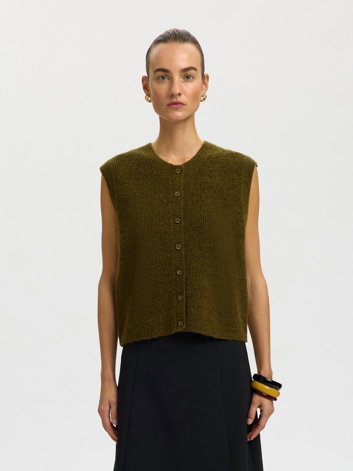 Slwlulu Sl Button O-Neck Vest Noos