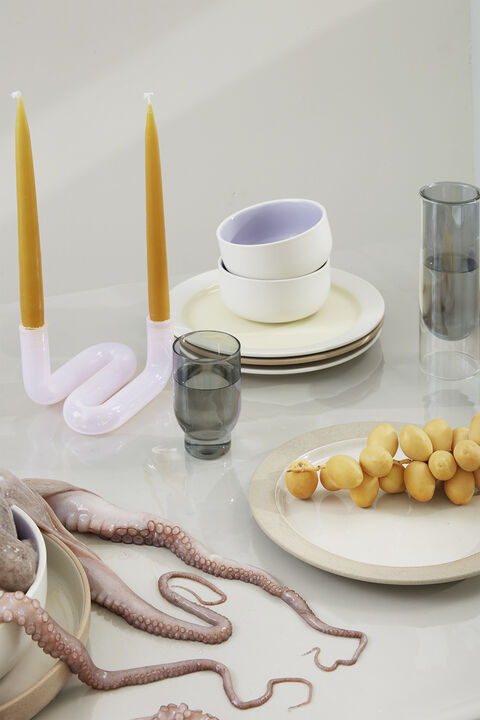 WINE GLASS, 2 PCS, TALL, SMOKE, 70177S