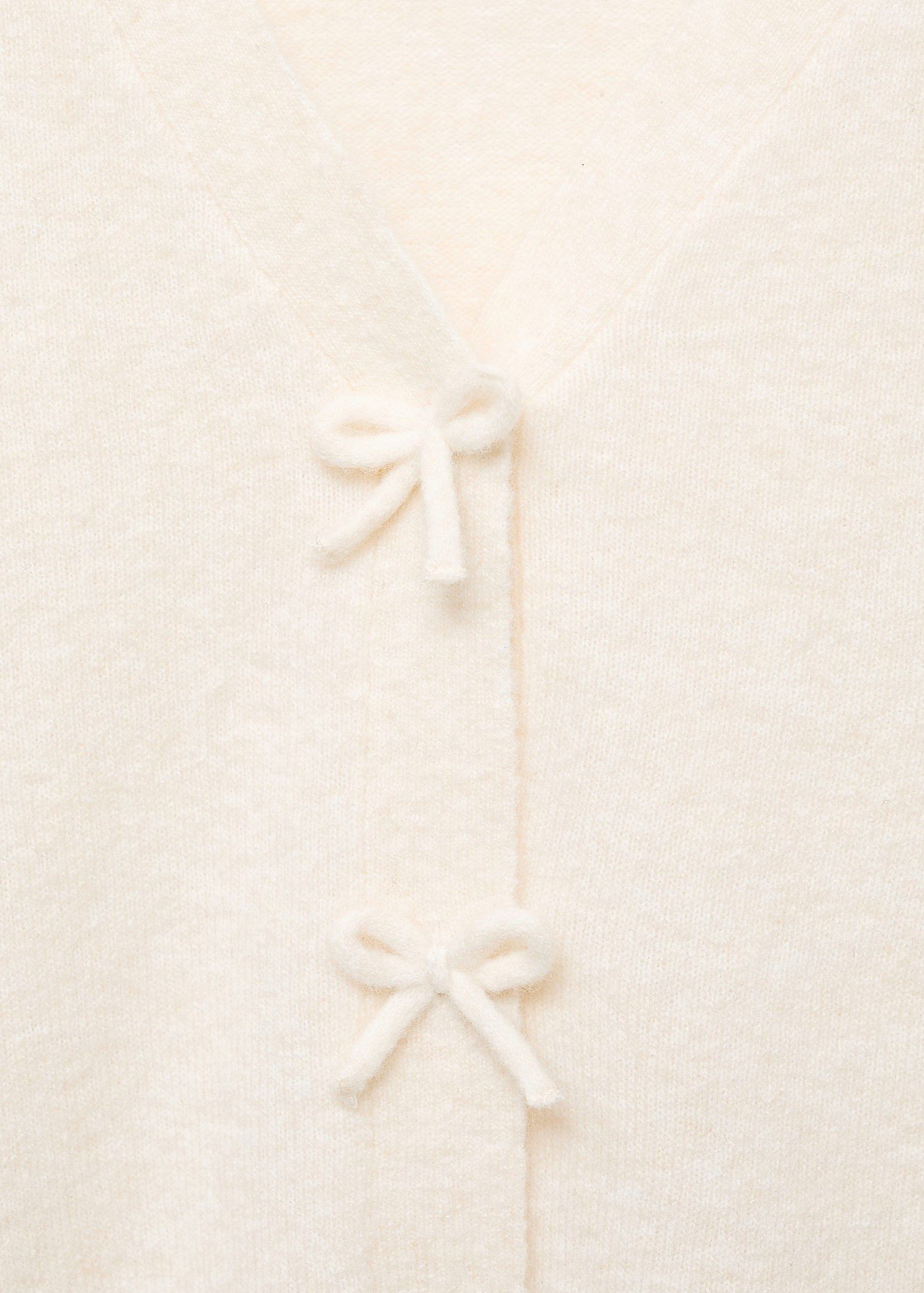 V-neck wool blend cardigan