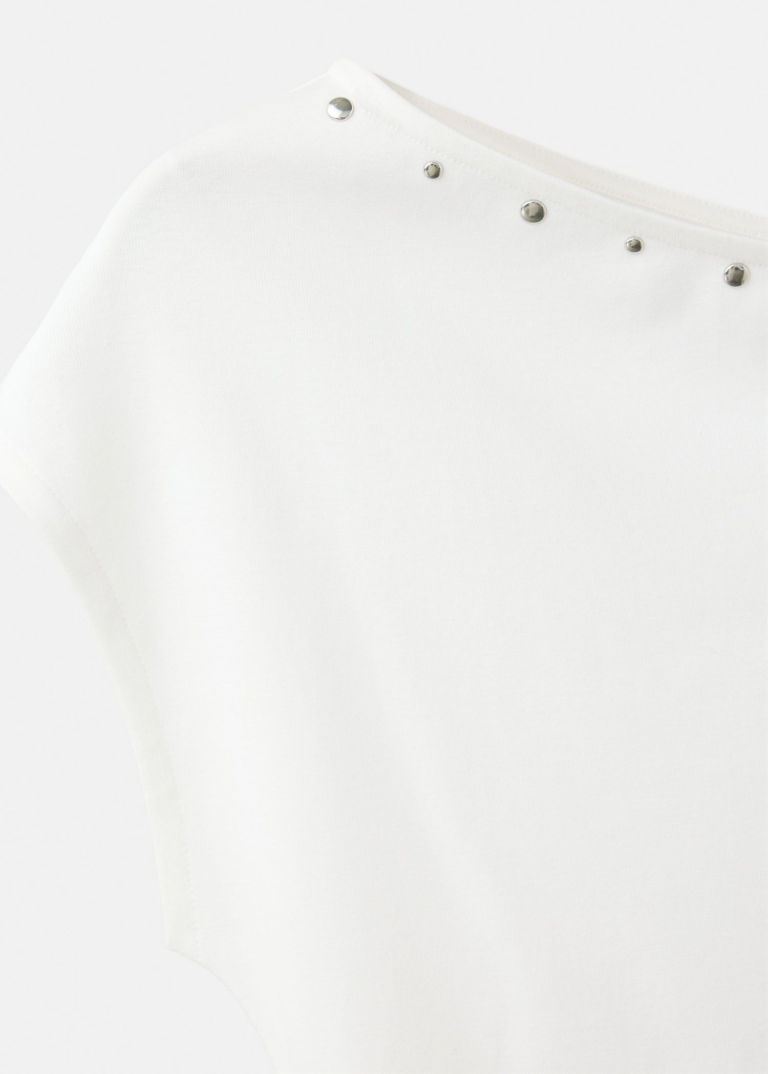 Asymmetric studded T-shirt