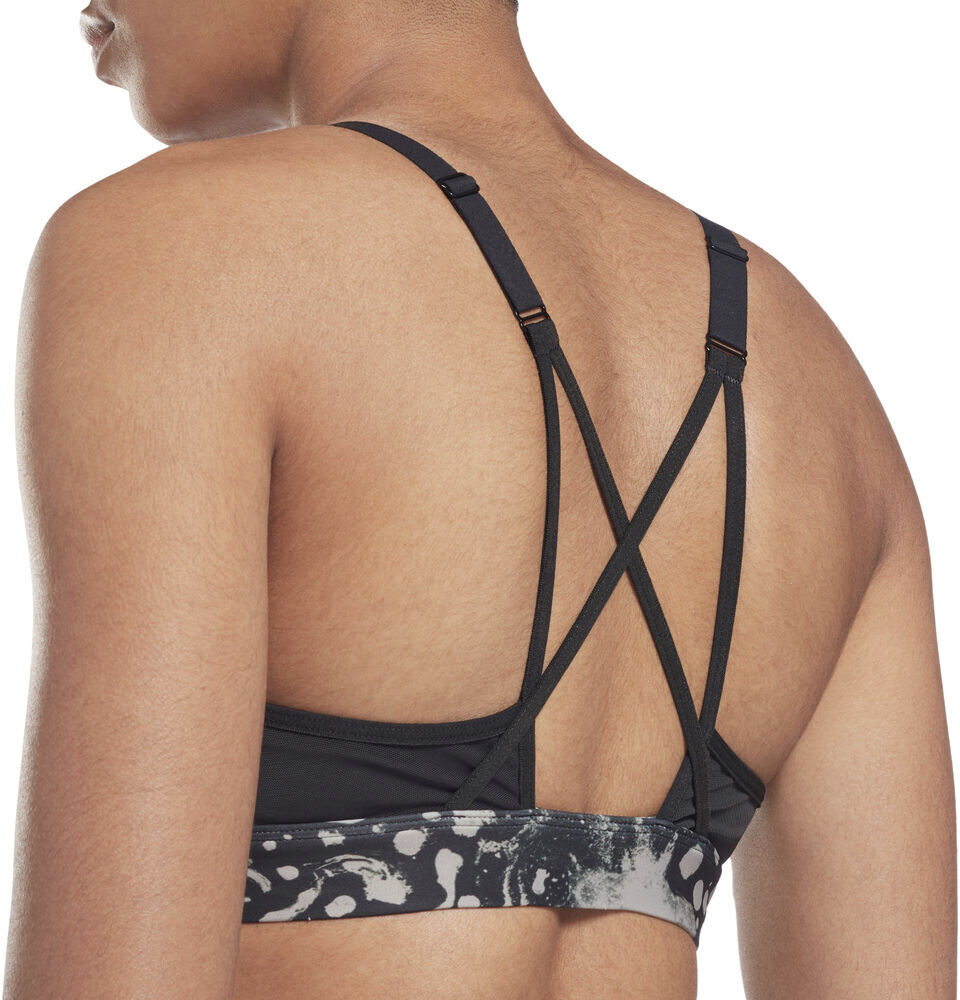 Lux Strappy Modern Safari Print sports bh