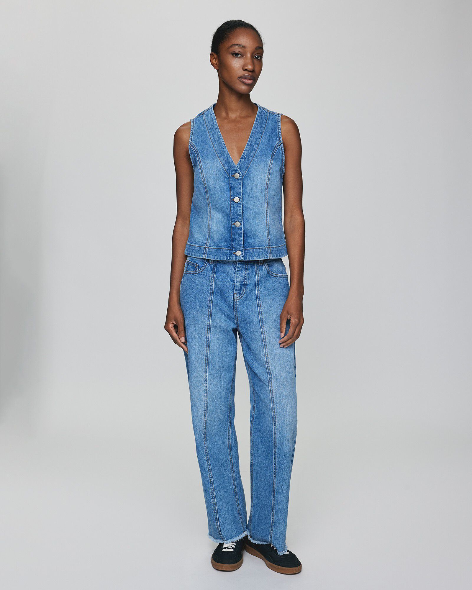 MSCHEli Ada HW Straight Ankle Jeans