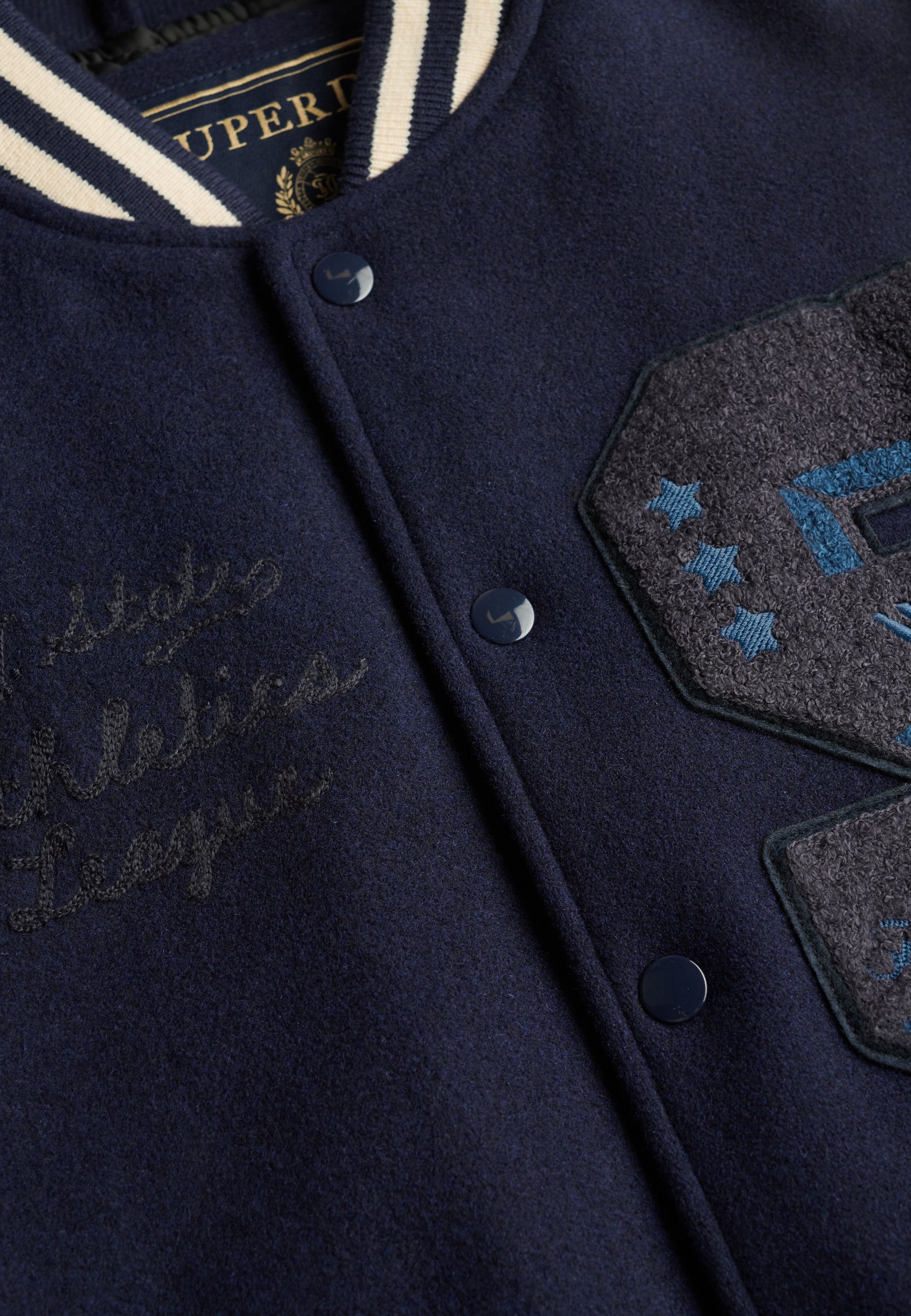 VINTAGE PATCHED VARSITY JKT