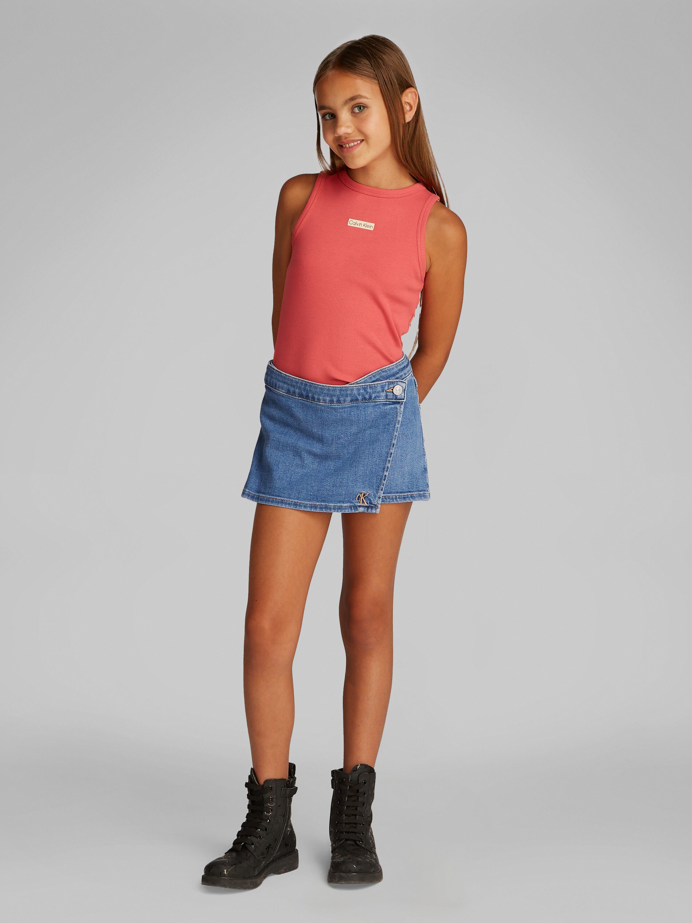 DENIM SKORT SOFT BLUE COMF