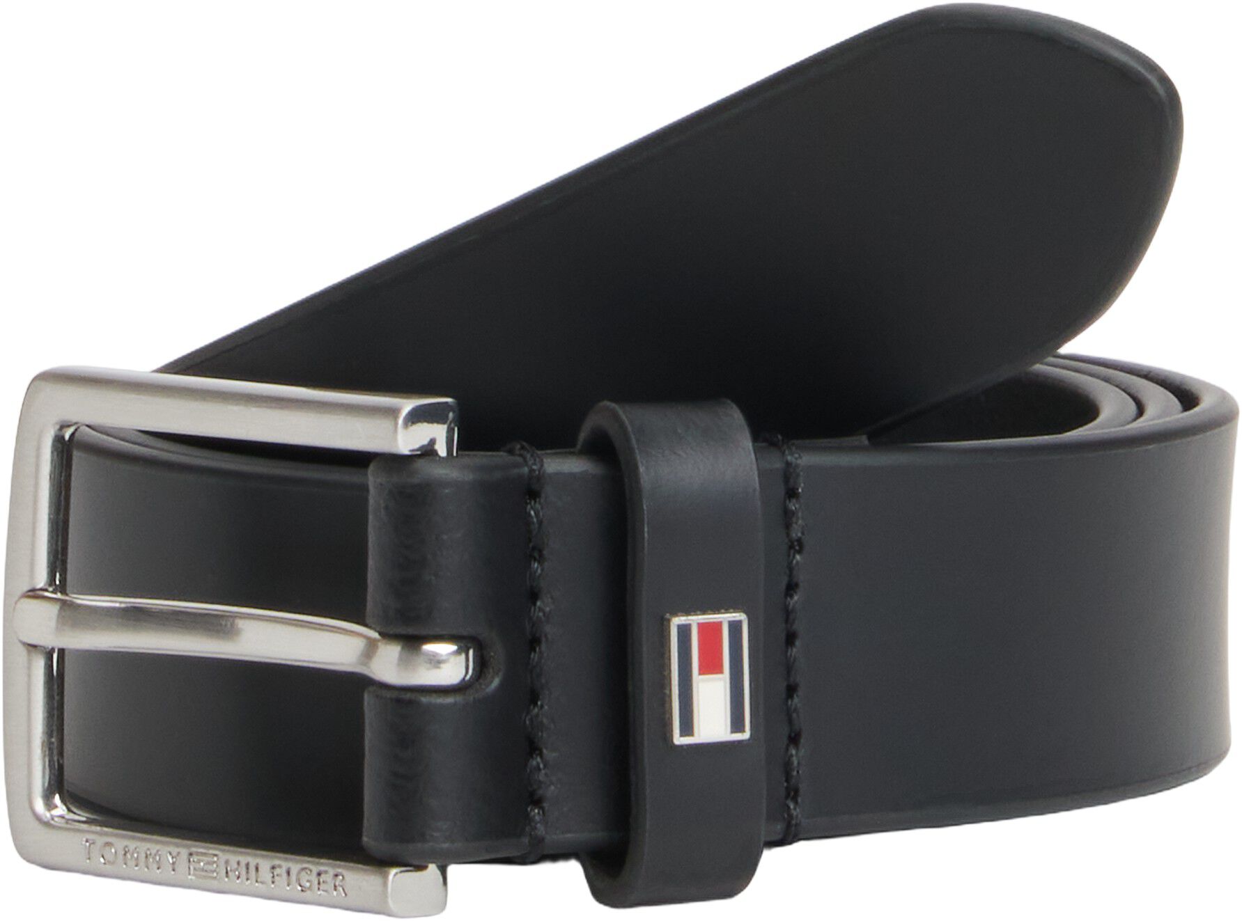 Kids' Flag Plaque Leather Belt