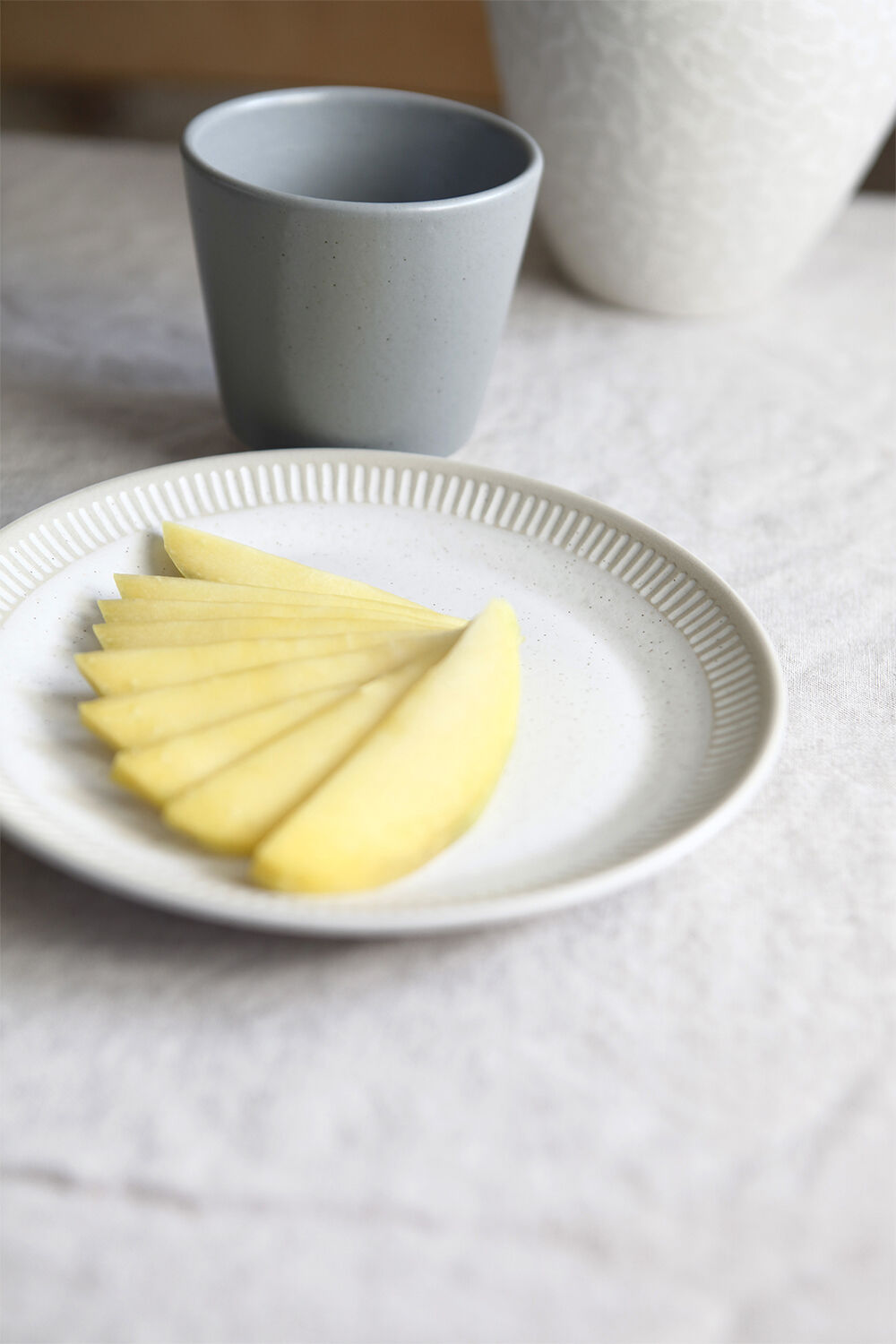 Knabstrup Colorit, tallerken, sand, &Oslash;19 cm