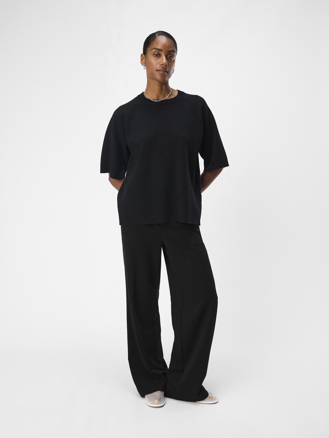 OBJREYNARD 2/4 KNIT PULLOVER NOOS