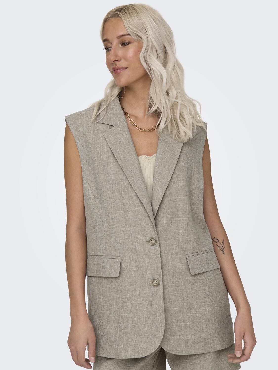 ONLLINDA S/L MEL OVERSIZE WAISTCOAT