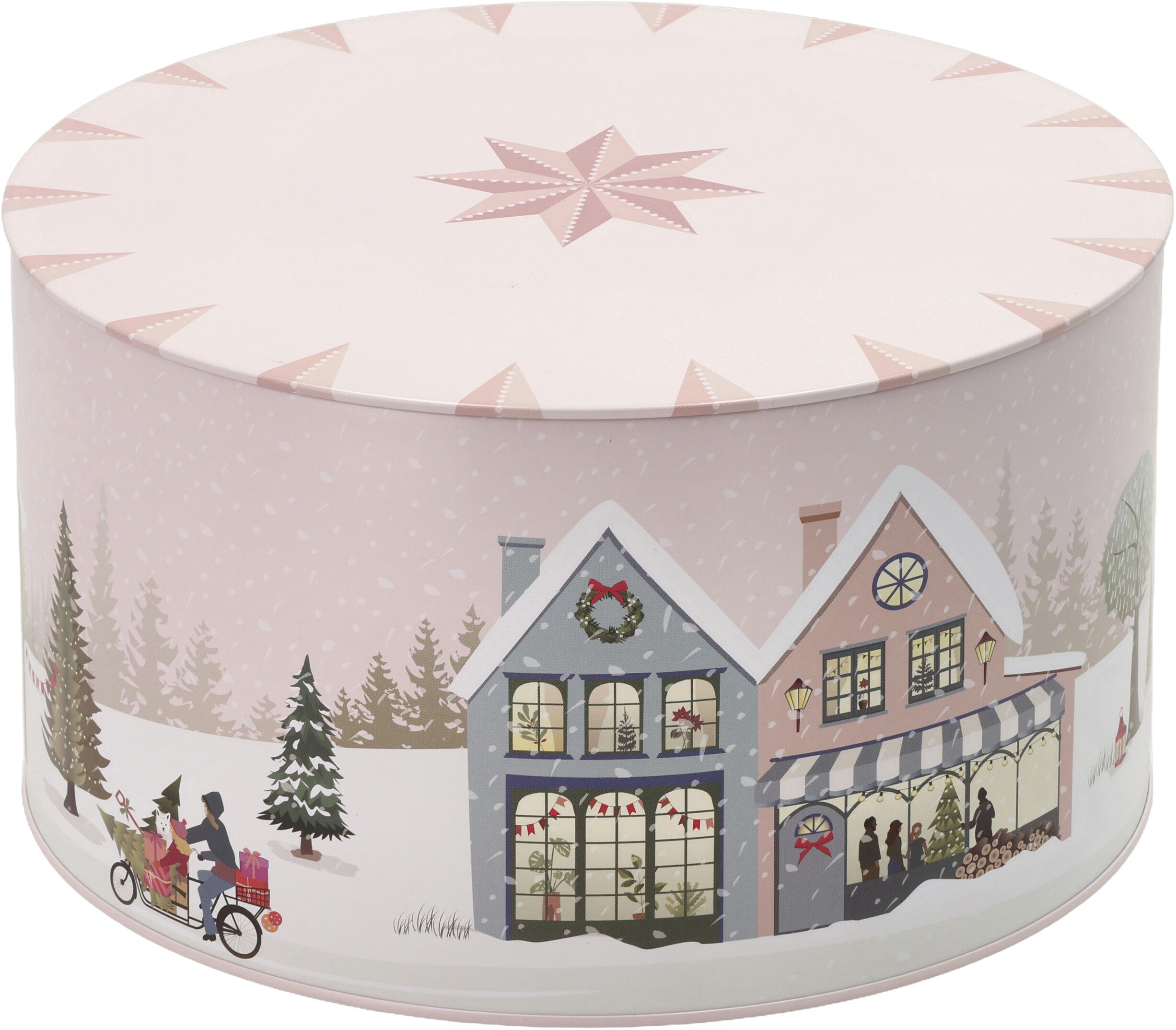 Kaged&aring;ses&aelig;t Vinter 22x12/20x10 cm Crystal Rose/Ice Blue