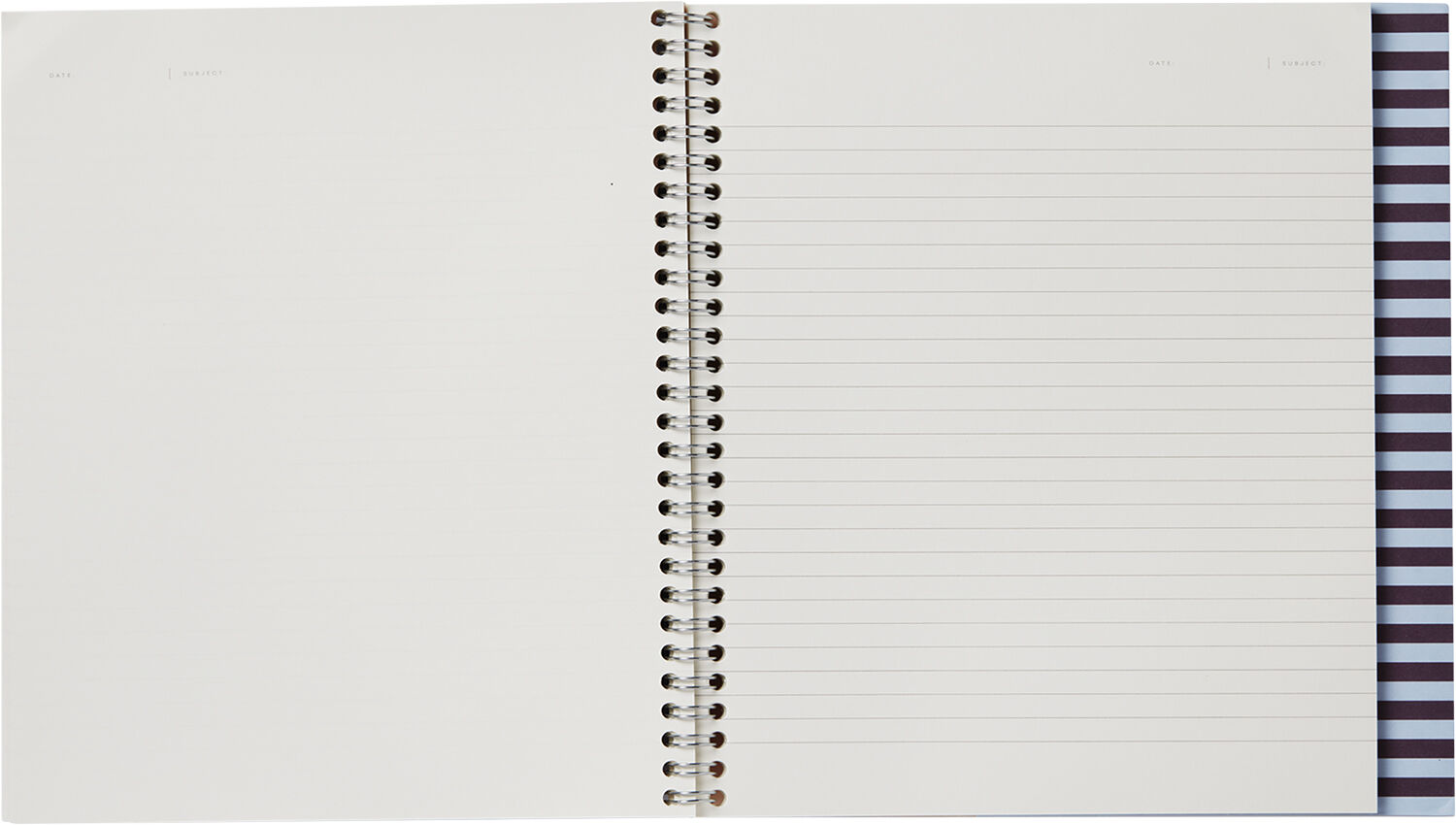 NELA Notebook med spiralryg - Stor, Bordeaux og bl&aring;