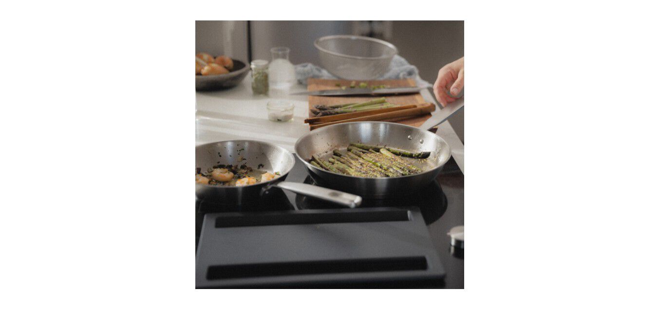 All Steel Pure frying pan set 20+28cm